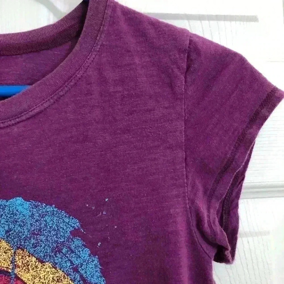 Request Purple Fitted Rainbow T-Shirt  Size Small - Picture 5 of 12